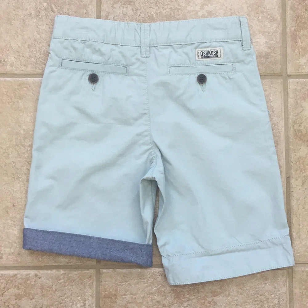 OshKosh B'gosh Flat Front Twill Roll Cuff Shorts